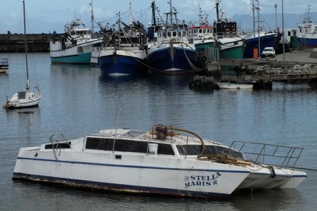 Die seiljag, Stella Maris, is hier op pad om ná 10 jaar herstel te word